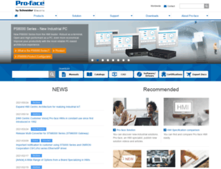 global.pro-face.com screenshot