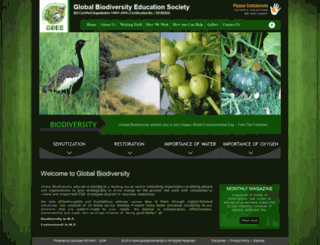 globalbiodiversity.in screenshot