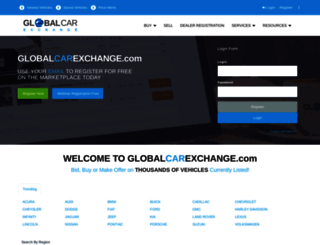 globalcarexchange.com screenshot