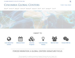globalcenters.columbia.edu screenshot