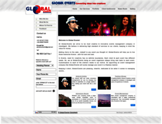 globalevents.co.in screenshot
