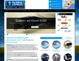 globalexpress-shippingcenter.com screenshot