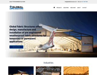 globalfabricstructures.com screenshot