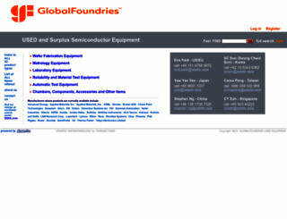 globalfoundriesusedequipment.com screenshot