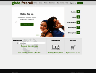 globalfreecall.com screenshot