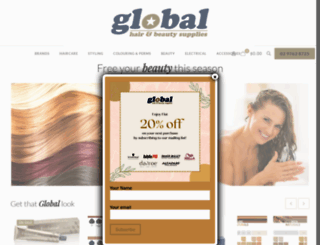 globalhairbeauty.com.au screenshot