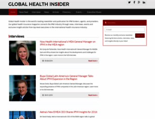 globalhealthinsider.com screenshot