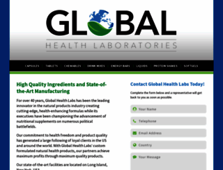 globalhealthlabs.com screenshot