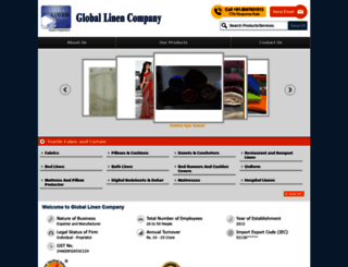 globallinencompany.in screenshot
