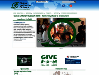globallutheranoutreach.com screenshot