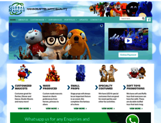 globalmascot.com screenshot