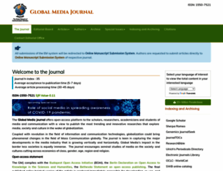 globalmediajournal.com screenshot