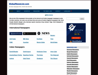 globalnewslist.com screenshot