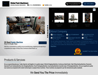 globalpackmachinery.co.in screenshot