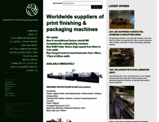 globalprintfinishing.co.uk screenshot