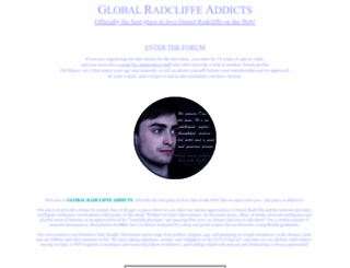 globalradcliffeaddicts.com screenshot