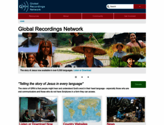 globalrecordings.net screenshot