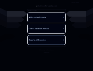 globalresortsregistry.com screenshot