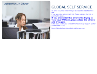 globalselfservice.unitedhealthgroup.com screenshot