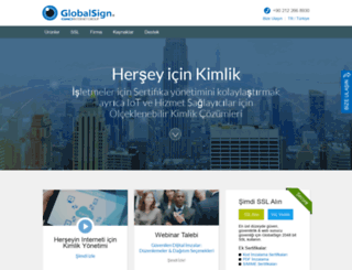 globalsign.com.tr screenshot