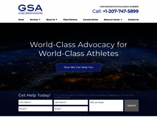 globalsportsadvocates.com screenshot