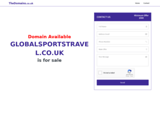 globalsportstravel.co.uk screenshot