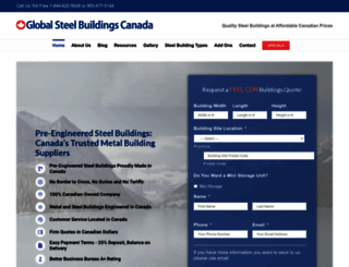 globalsteelbuildings.ca screenshot