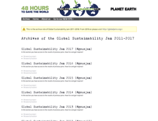 globalsustainabilityjam.org screenshot