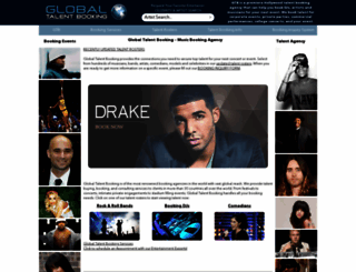 globaltalentbooking.com screenshot