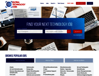 globaltechnologyjobs.com screenshot
