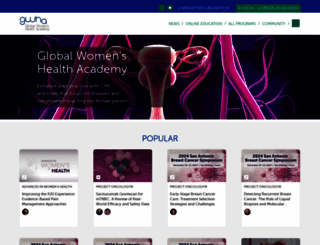 globalwomenshealthacademy.org screenshot