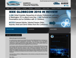 globecom2016.ieee-globecom.org screenshot