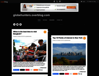 globehutners.overblog.com screenshot