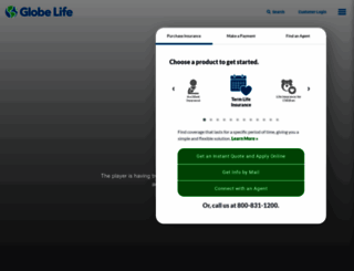 globelifeinsurance.com screenshot