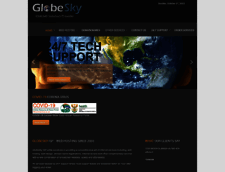 globeskyisp.co.za screenshot
