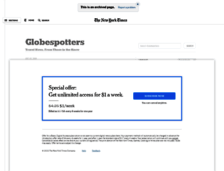 globespotters.blogs.nytimes.com screenshot