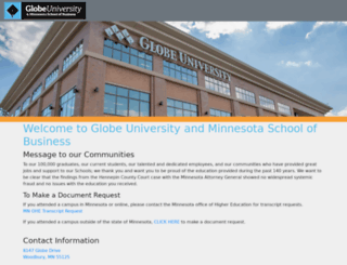 globeuniversity.edu screenshot