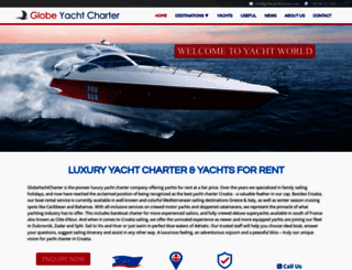 globeyachtcharter.com screenshot