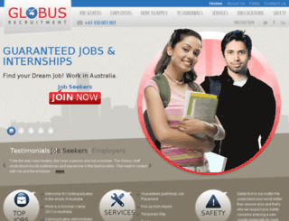 globusrecruitment.com.au screenshot