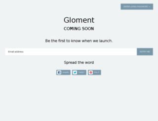 gloment.myshopify.com screenshot