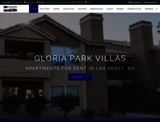 gloriaparkvillas.com screenshot