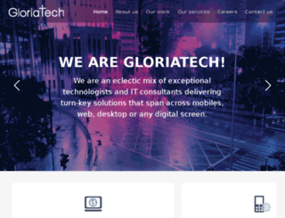 gloriatech.com screenshot