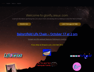 glorifyjesus.com screenshot