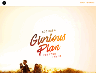 gloriousfamily.josephprince.com screenshot