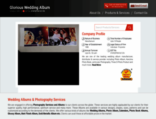gloriousweddingalbum.co.in screenshot
