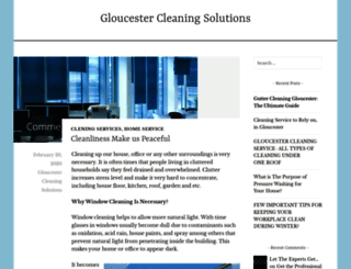 gloscleansolutions.wordpress.com screenshot