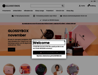 glossybox.se screenshot