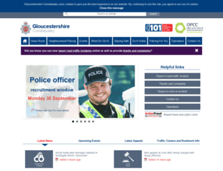 gloucestershire.police.uk screenshot