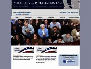 gloverimmigrationlaw.com screenshot