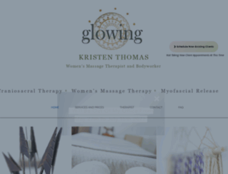 glowingmassagetherapy.com screenshot